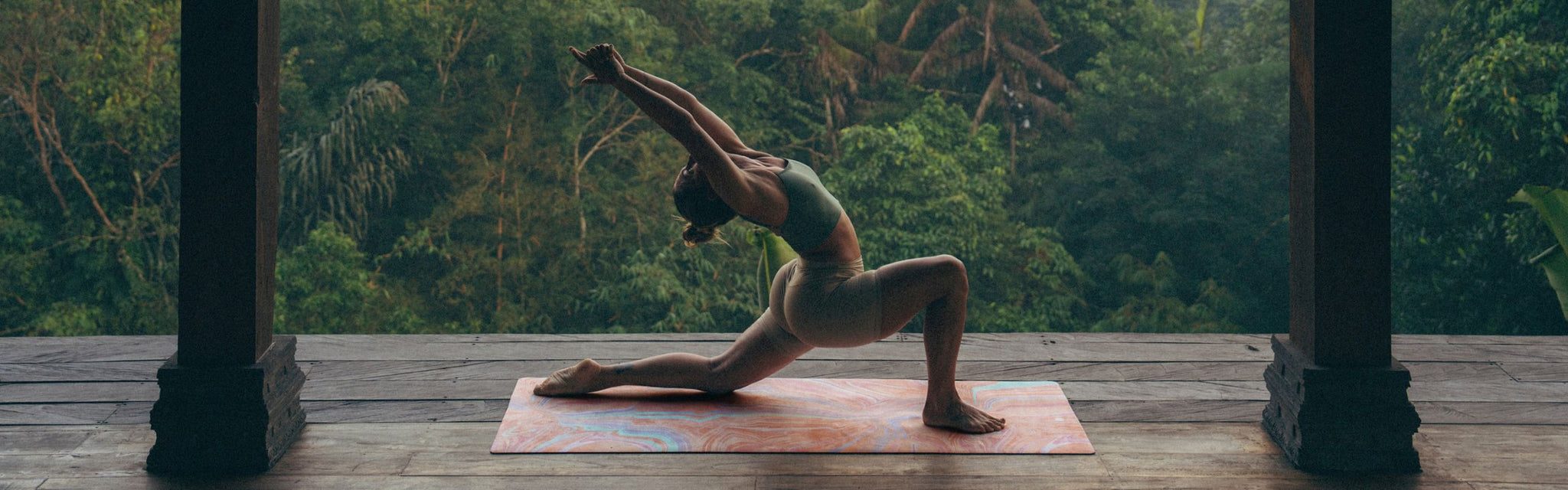 Stretching On Yoga Mat