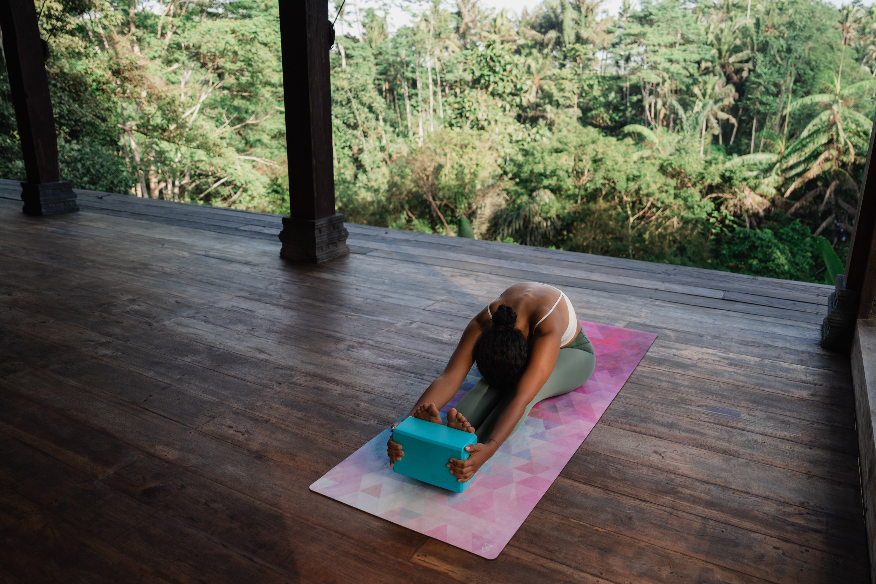 Yoga with Foam Block