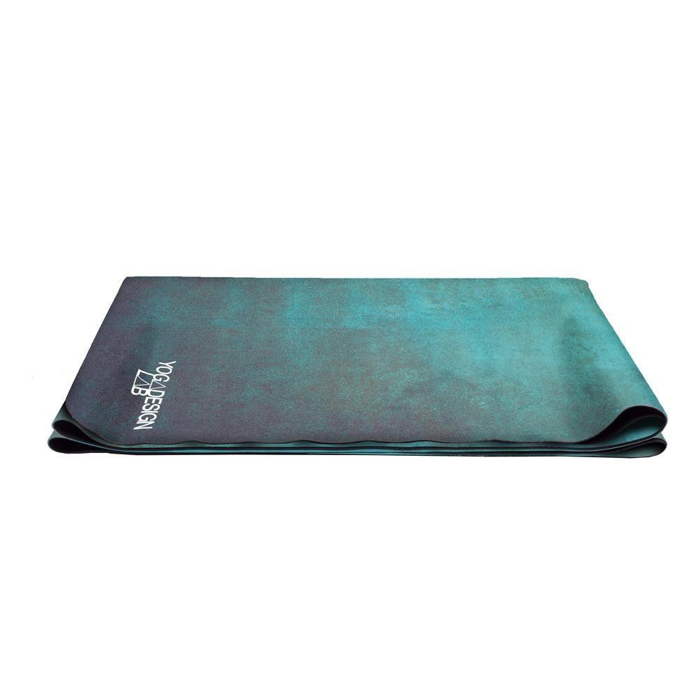Combo Yoga Mat: 2-in-1 (Mat + Towel) - Aegean Green - Lightweight & Best Hot Yoga Mat - Yoga Design Lab 