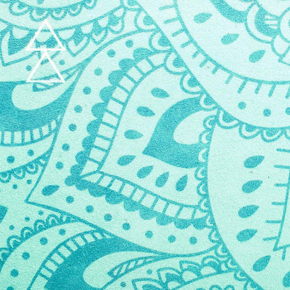 Combo Yoga Mat - Mandala Turquoise - Yoga Design Lab 