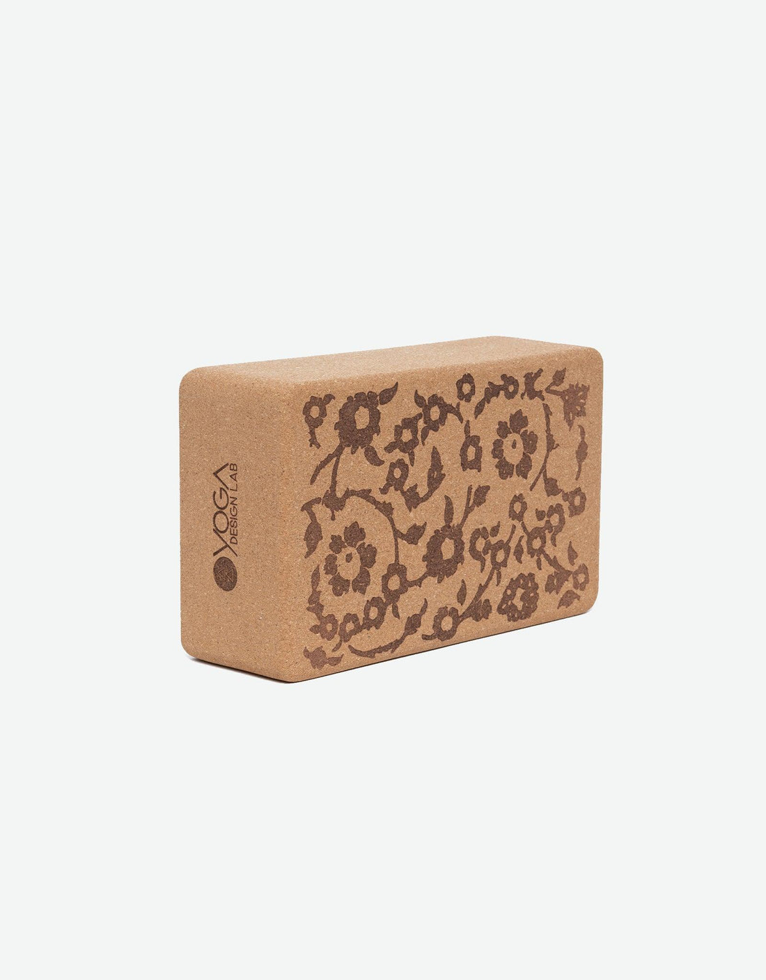 Cork Yoga Block - Floral Batik Tonal - Yoga Design Lab 