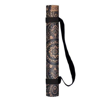 Cork Yoga Mat - Mandala Black - Yoga Design Lab 