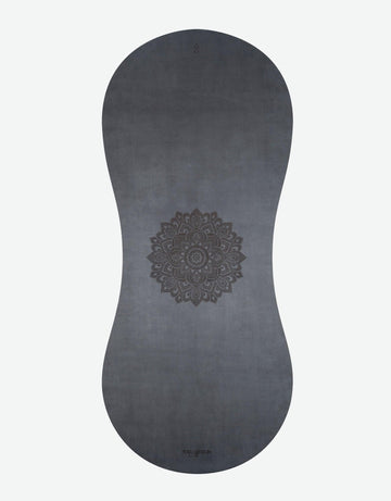 Curve Yoga Mat - 3.5mm - Mandala Charcoal - Large yoga Mat For Tall Yogis - Yoga Design Lab 