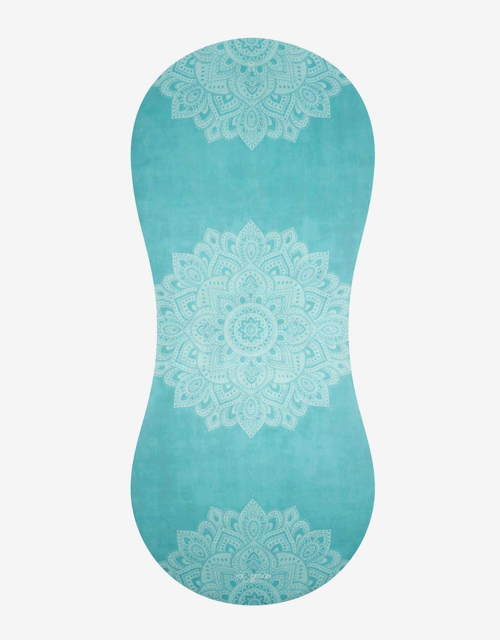 Curve Yoga Mat - 3.5mm - Mandala Turquoise - Large yoga Mat For Tall Yogis - Yoga Design Lab 