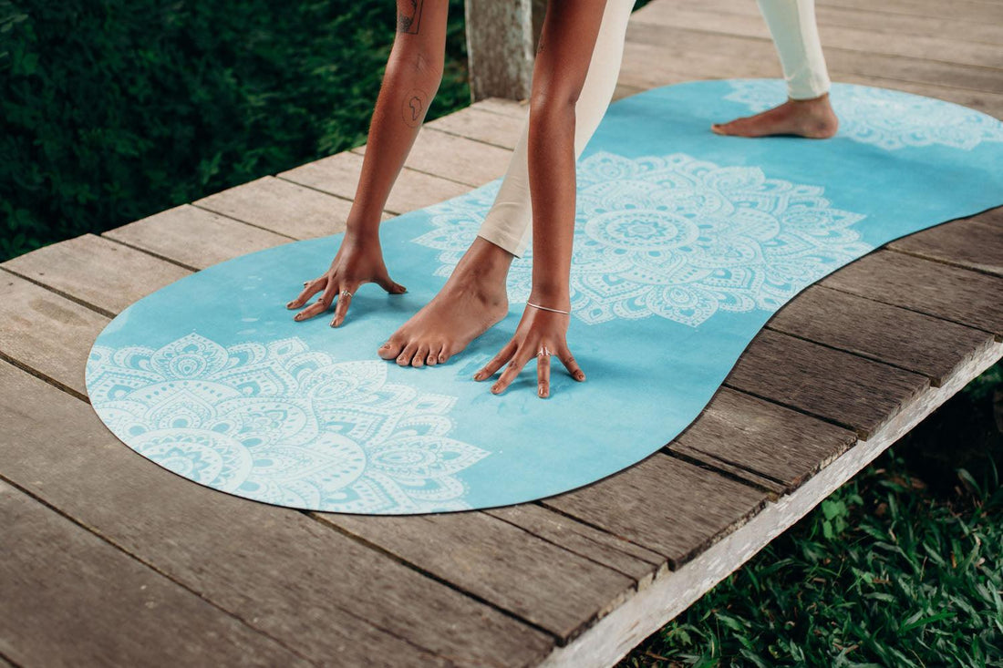 Curve Combo Yoga Mat - Mandala Turquoise - Yoga Design Lab 