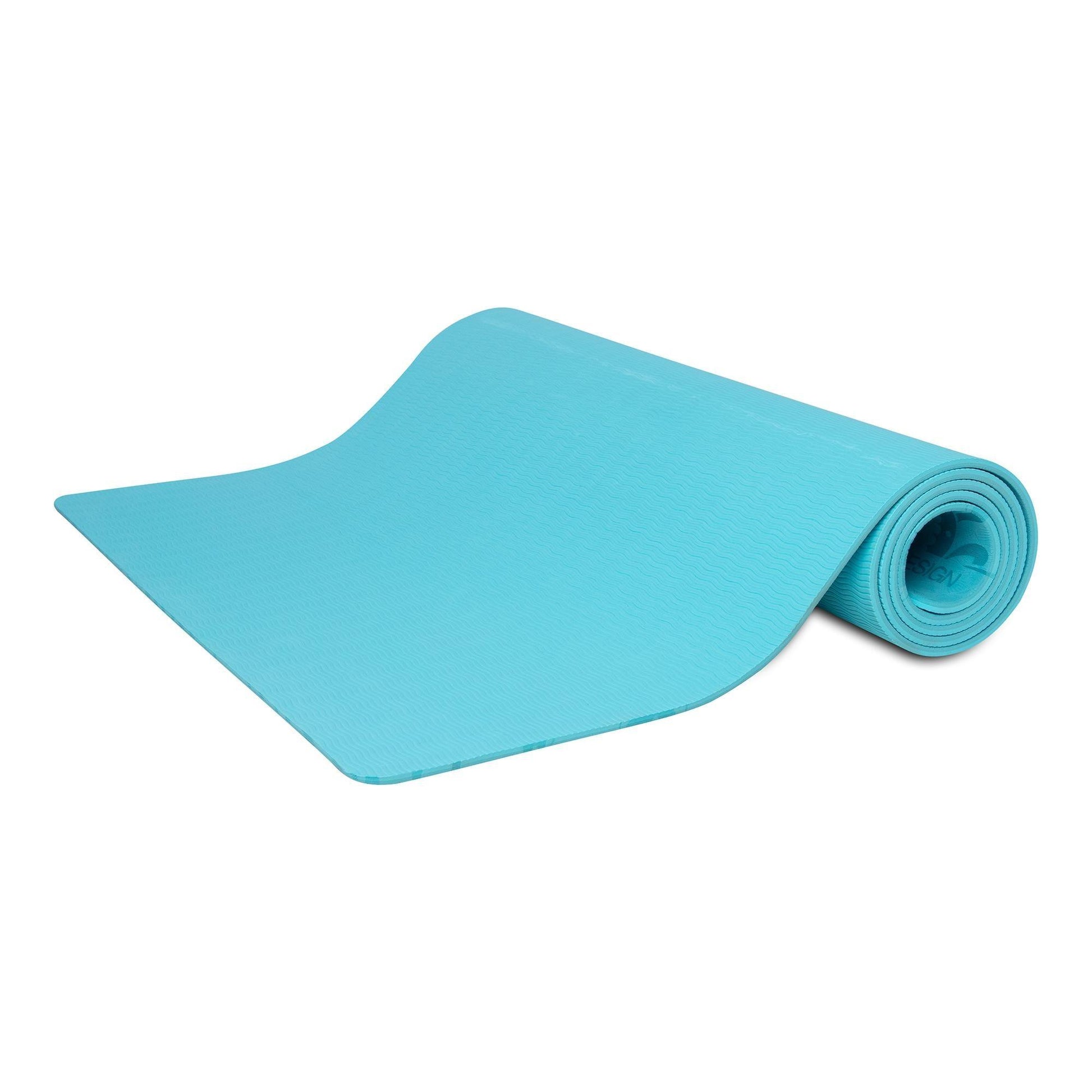 Flow Yoga Mat - Pure Mandala Aqua 6mm - Ideal Mat For Beginners - Yoga Design Lab 