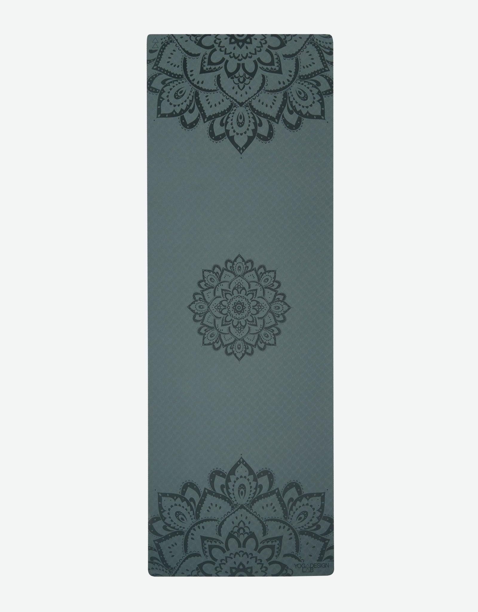 Flow Yoga Mat - Mandala Charcoal - Yoga Design Lab 