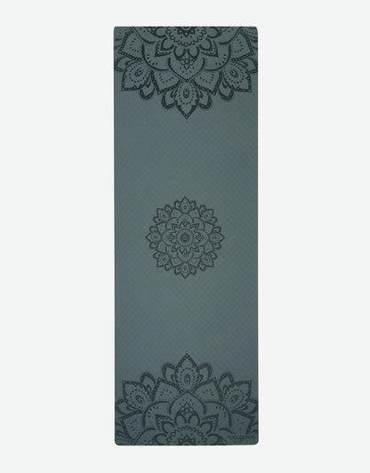 Flow Yoga Mat - Mandala Charcoal - Yoga Design Lab 