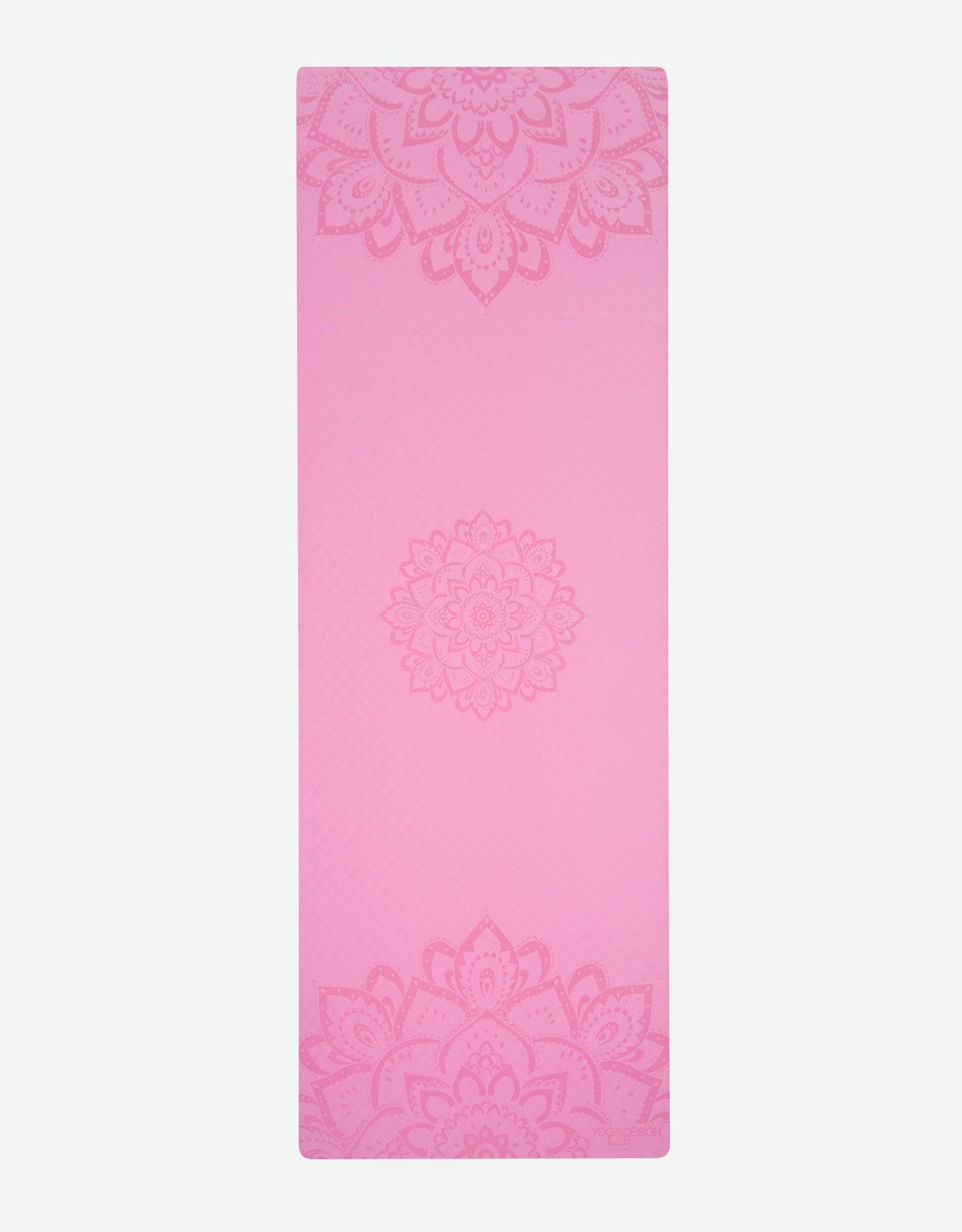 Flow Yoga Mat Pure Mandala Rose 6mm - Ideal Mat For Beginners for Yoga Sessions - Yoga Design Lab 