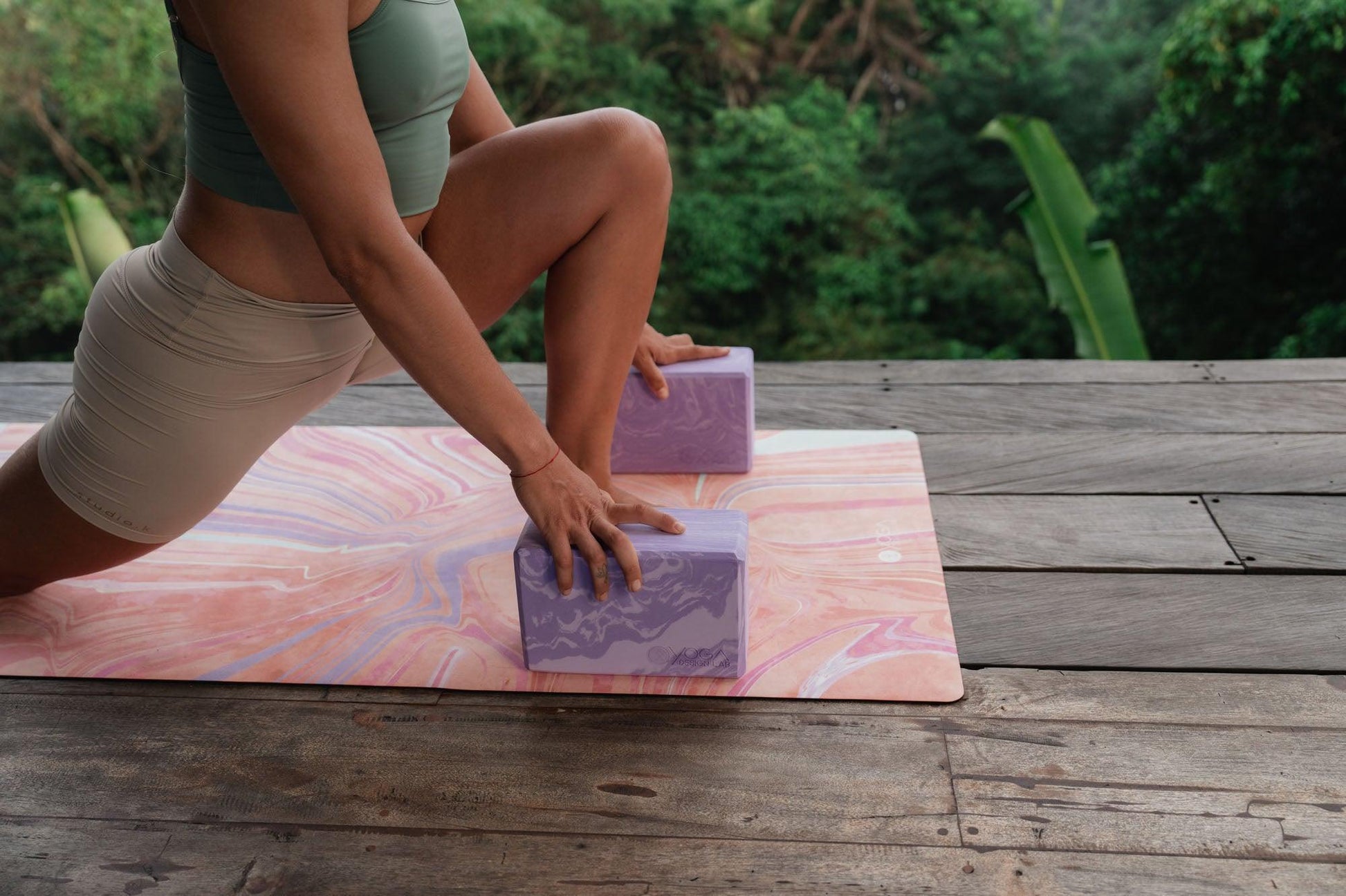 Foam Yoga Block - Foam - Block - Lavender - For Restorative & Yin Yoga - Yoga Design Lab 
