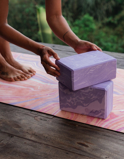 Foam Yoga Block - Lavender - Yoga Design Lab 