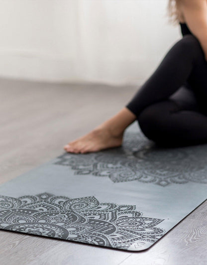 Infinity Yoga Mat - Mandala Charcoal - Yoga Design Lab 