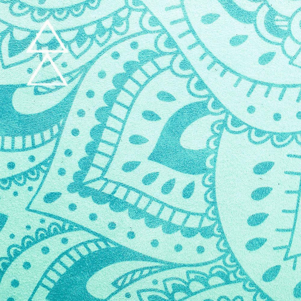 Travel Combo Yoga Mat - Mandala Turquoise - Yoga Design Lab 