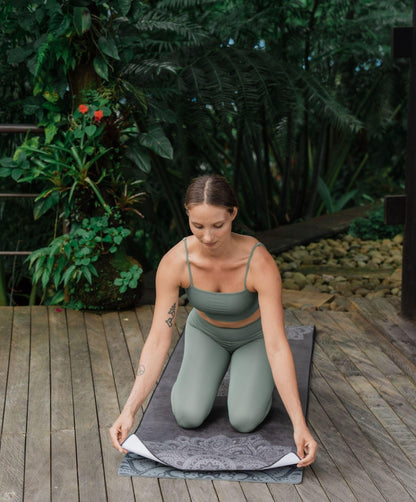 YDL Yoga Mat Towel - Ultra-Grippy, Moisture Absorbing &amp; Quick-Dry - Yoga Design Lab 