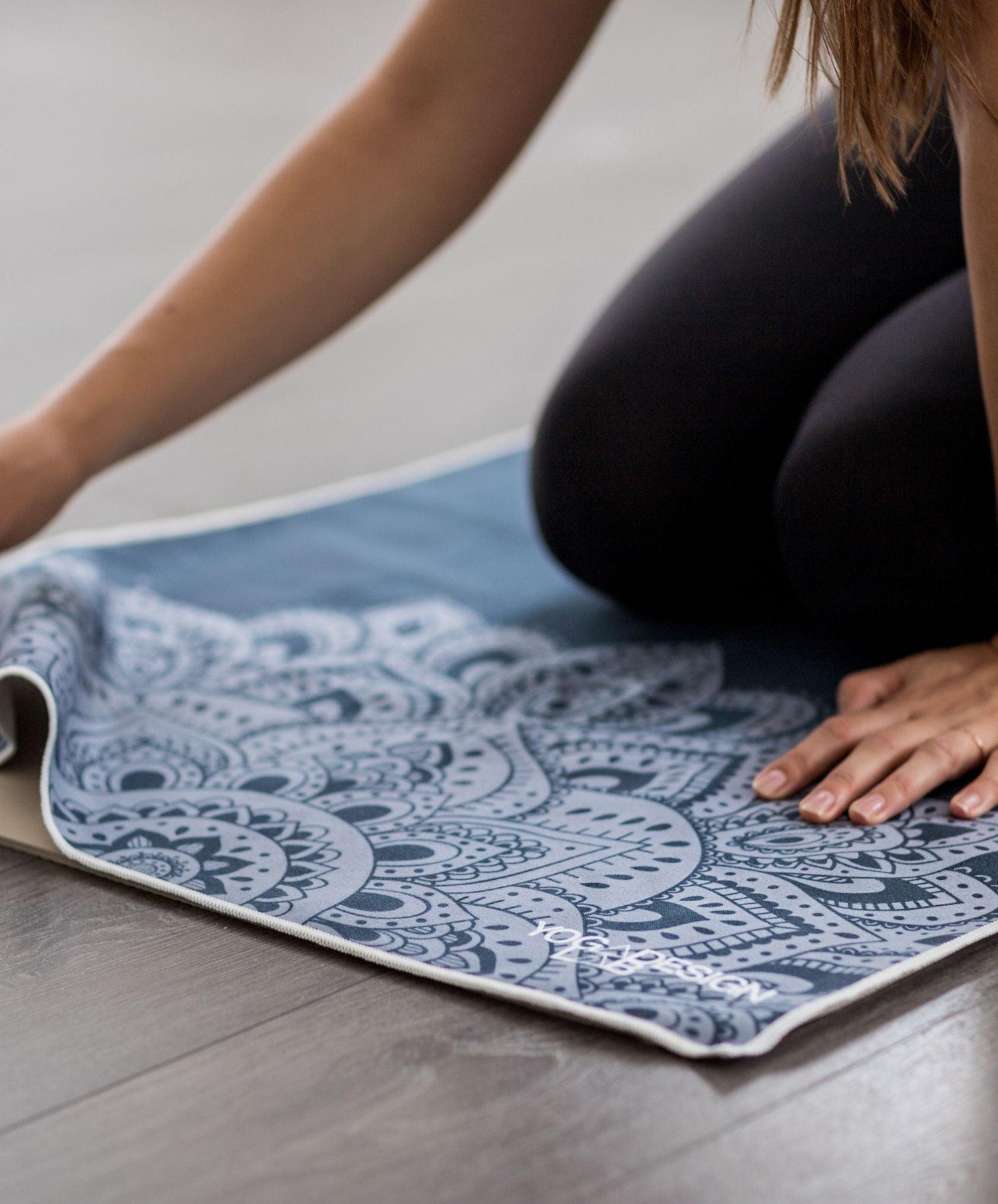 YDL Yoga Mat Towel - Ultra-Grippy, Moisture Absorbing &amp; Quick-Dry - Yoga Design Lab 