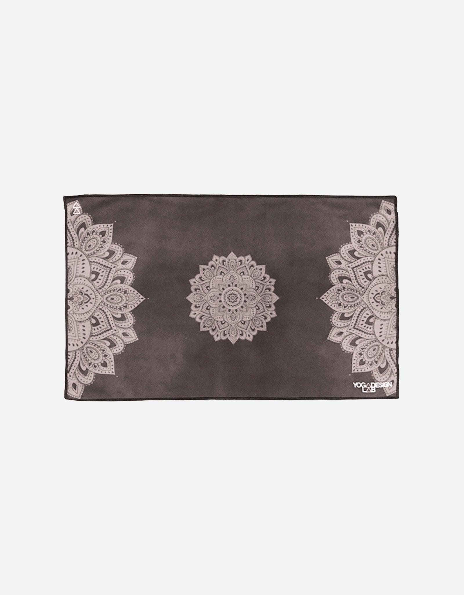 Yoga Hand Towel - Mandala Black - Yoga Design Lab 