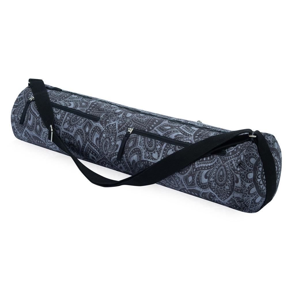 Yoga Mat Bag - Mandala Charcoal - Yoga Design Lab 