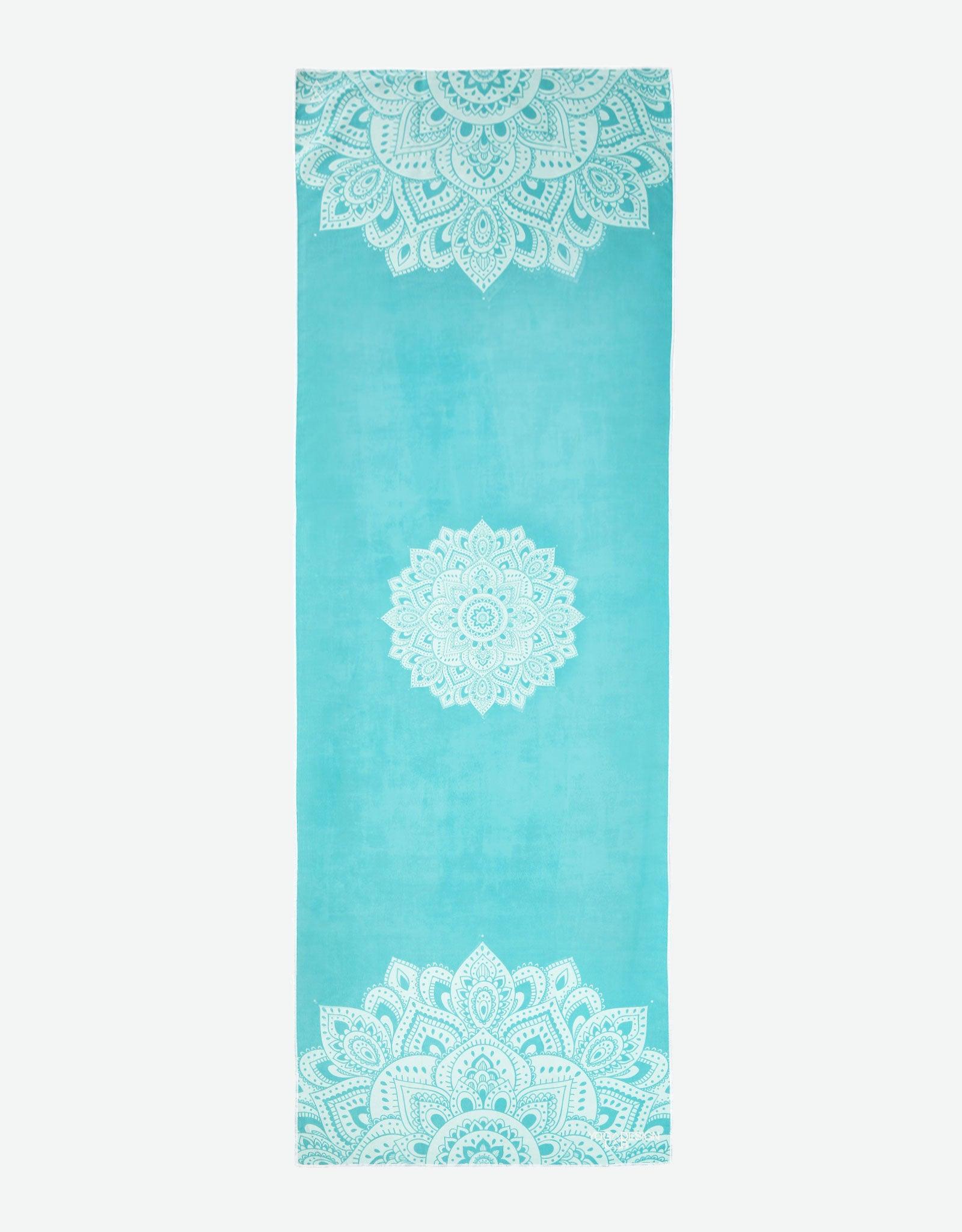 Yoga Mat Towel - Mandala Turquoise - Yoga Design Lab 