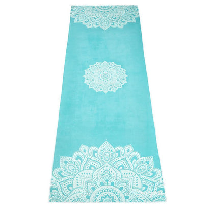 Yoga Mat Towel - Mandala Turquoise - Yoga Design Lab 