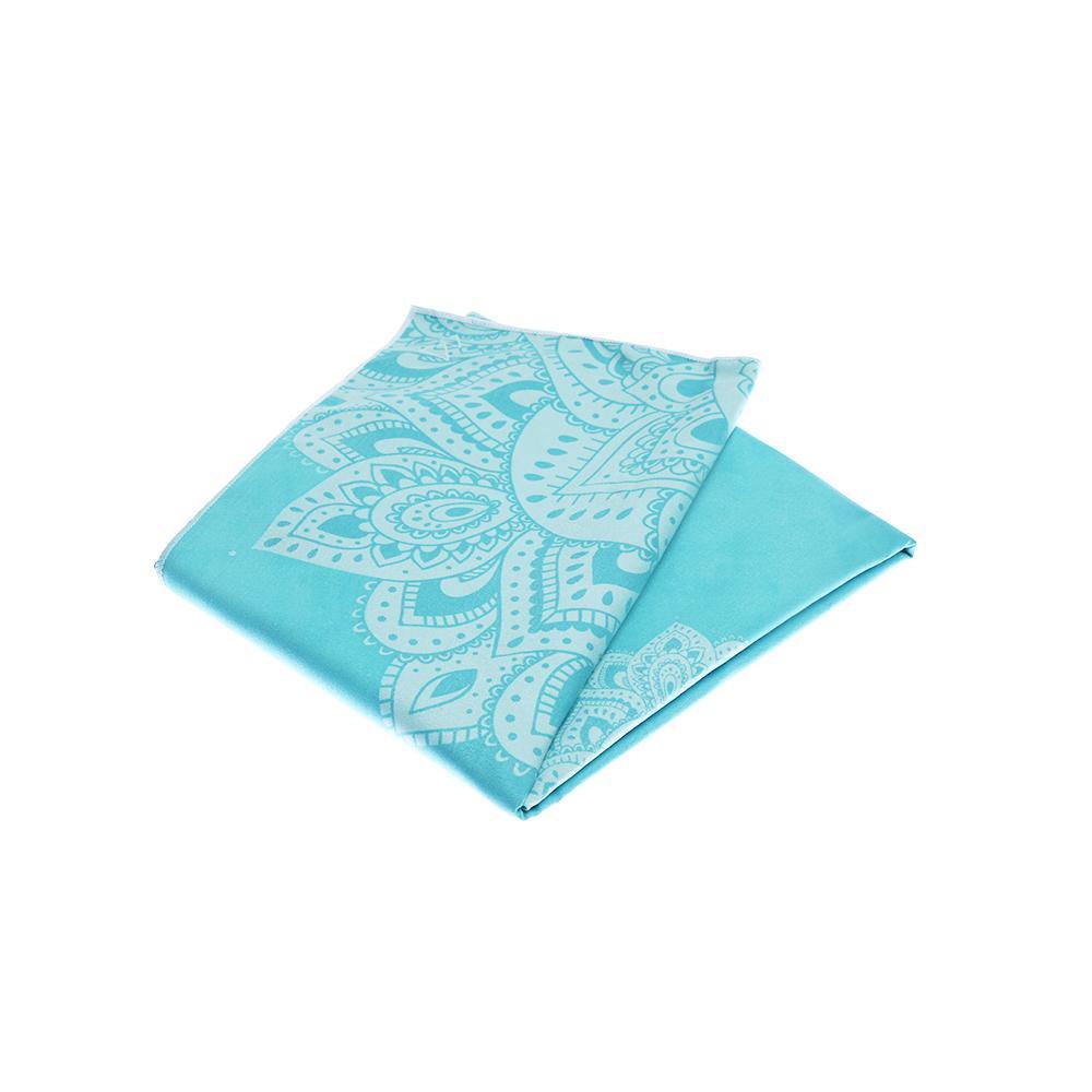 Yoga Mat Towel - Mandala Turquoise - Yoga Design Lab 