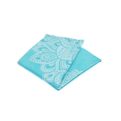 Yoga Mat Towel - Mandala Turquoise - Yoga Design Lab 