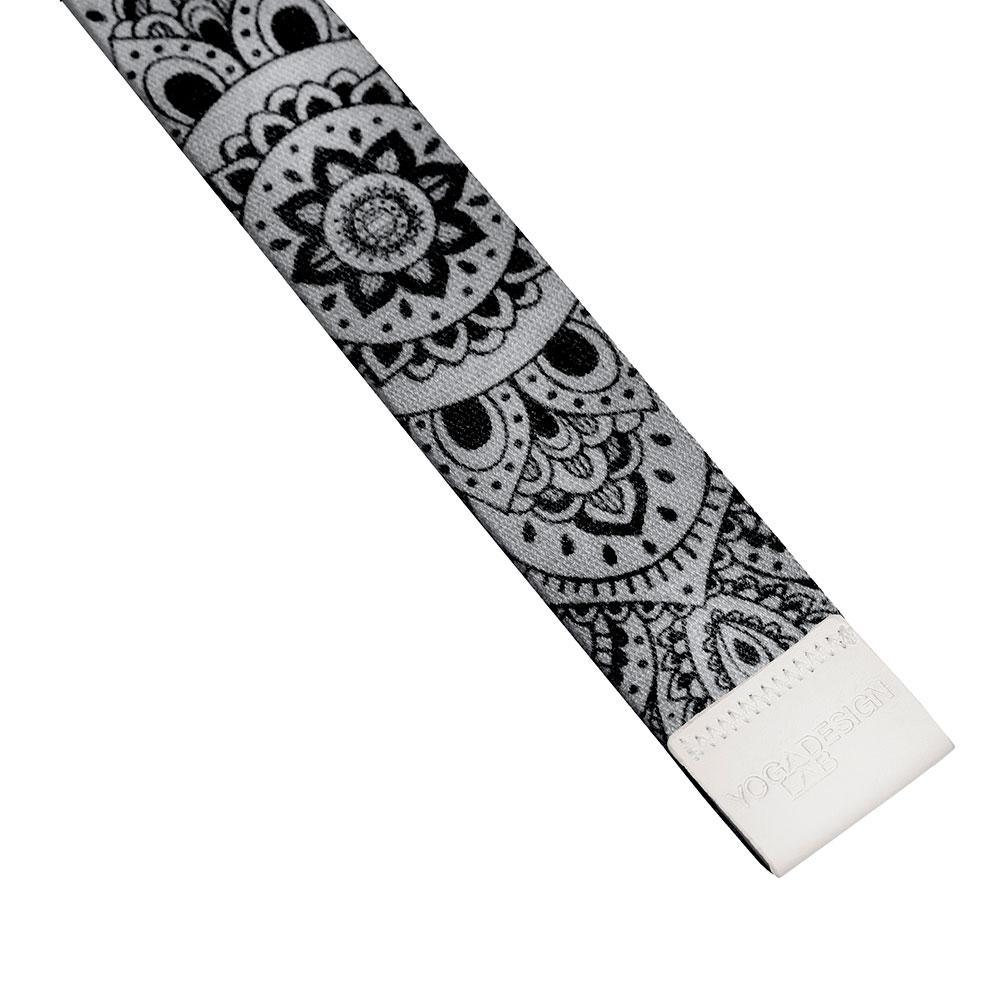 Yoga Strap - Mandala Black - Yoga Design Lab 