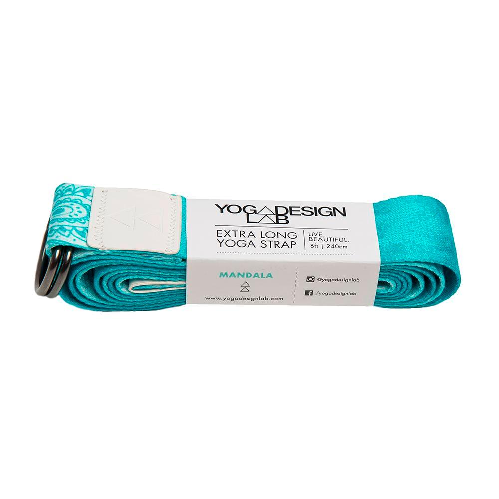 Yoga Strap - Mandala Turquoise - Best For Stretching, Pilates, Physical Therapy - Yoga Design Lab 