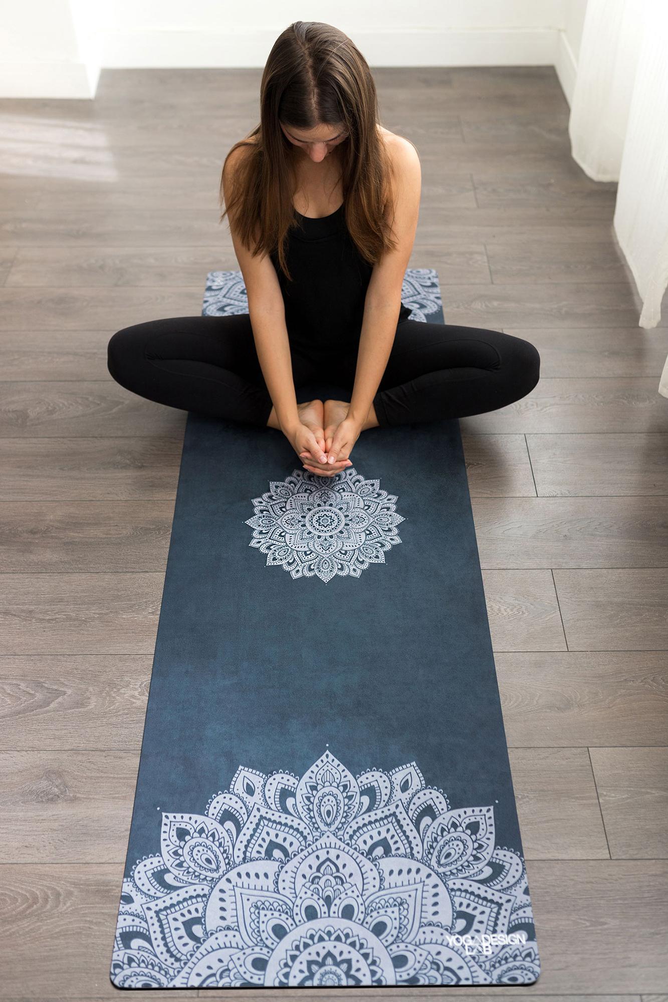 Combo Yoga Mat - Mandala Sapphire - Yoga Design Lab 